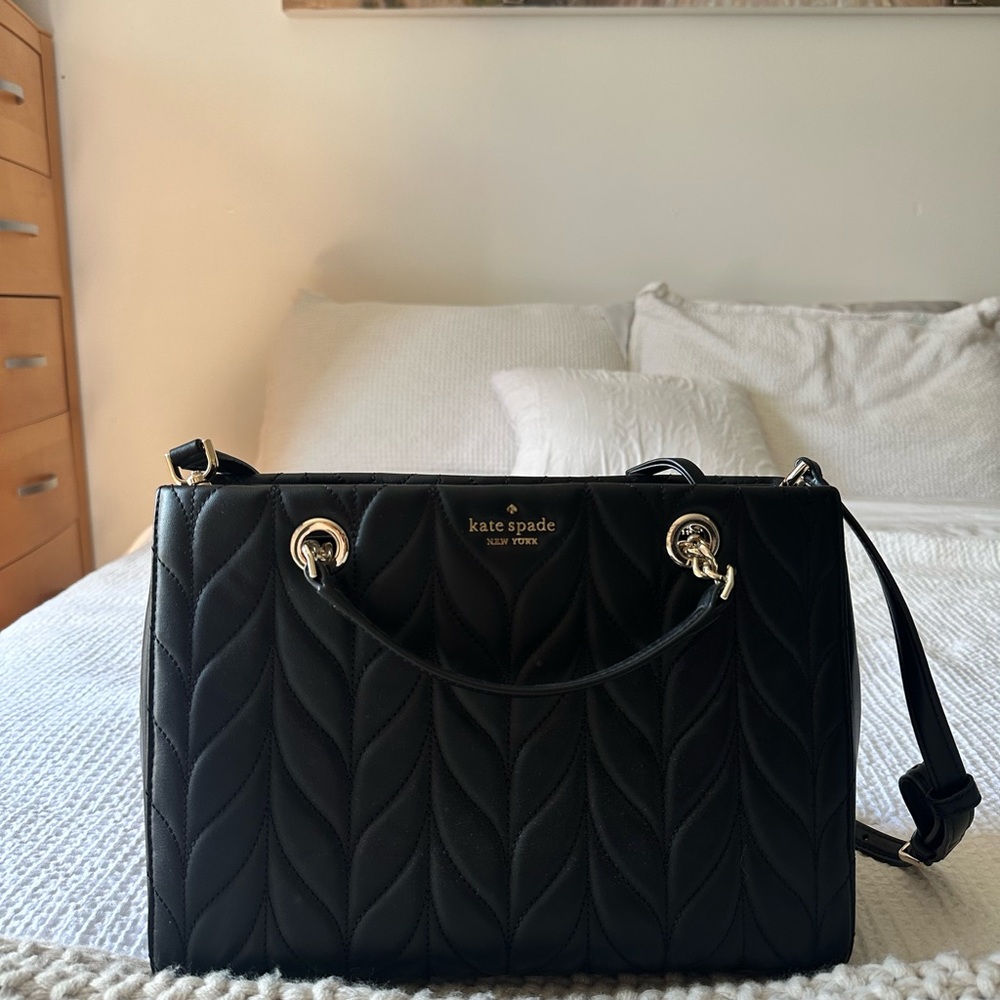 Kate Spade Black Quilted Shoulder Bag